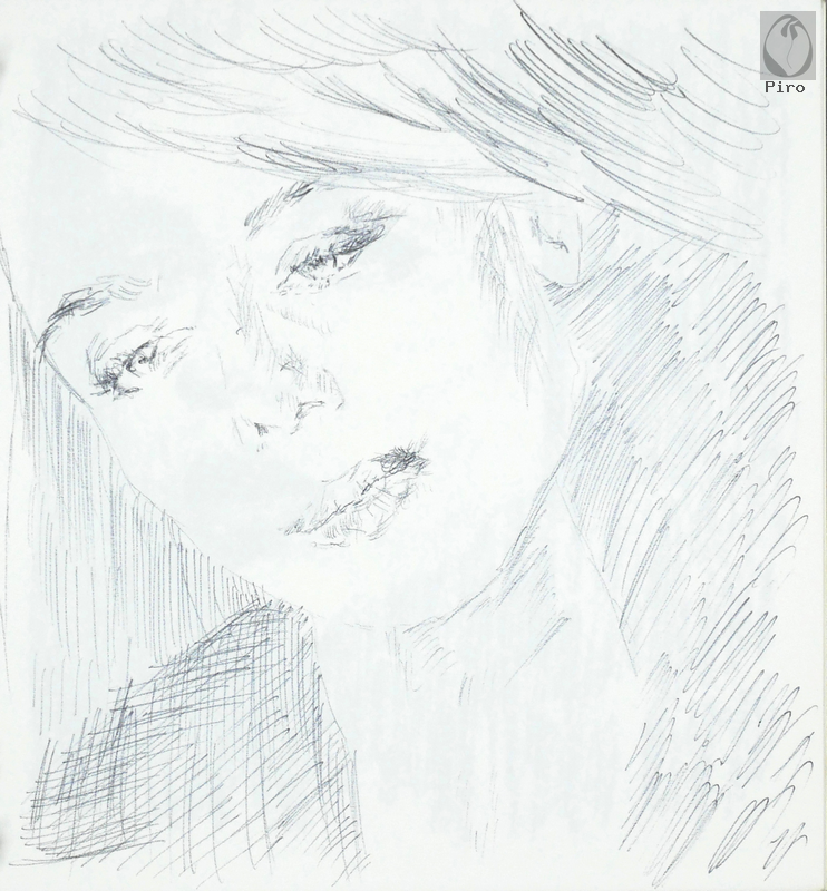 drawing - disegno al tratto di Piro